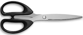 SCISSORS, STAINLESS STEEL, STRAIGHT HANDLE, 7" THUMBNAIL